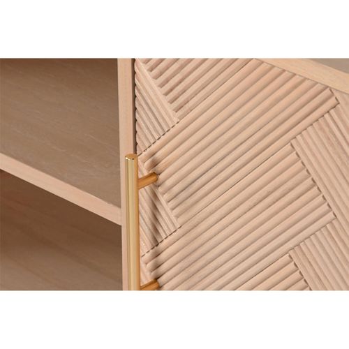 Meuble TV Chic En Paulownia Pour Salon Moderne