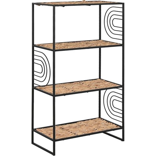 Meuble Bibliothèque Design En Métal Noir Et Bois