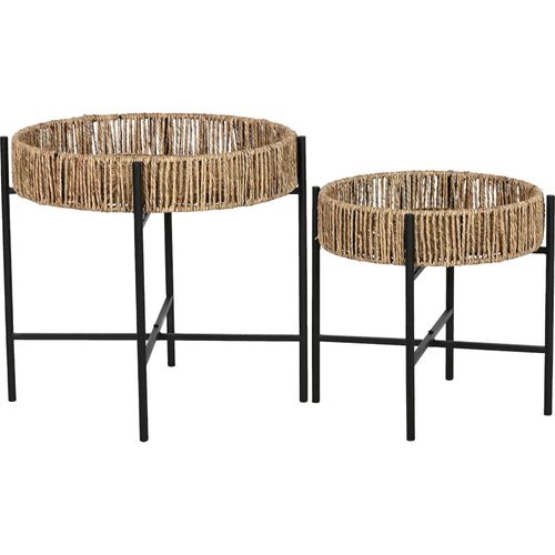 Table D'appoint Design Tressée Élégante