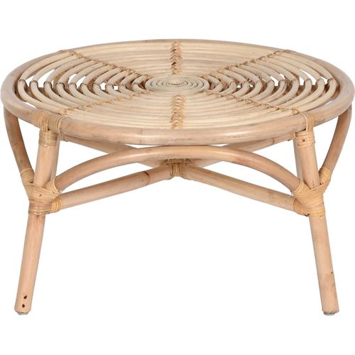 Table D'appoint Rotin Élégante Pour Ambiance Chaleureuse