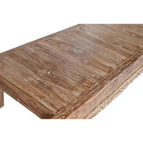 Table Basse Éco-chic En Bois Recyclé Finition Blanche