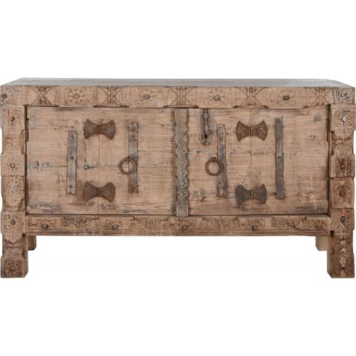 Buffet Élégant Bois Massif Pour Rangement Salon