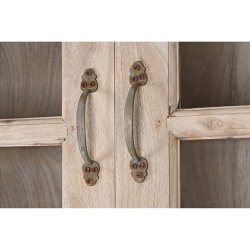 Vitrine Élégante Bois Et Verre Pour Salon Raffiné