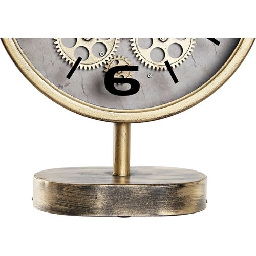 Horloge à Poser Élégante En Métal Doré Décorative