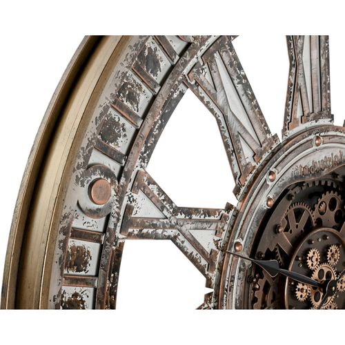 Horloge Murale Élégance Dorée Et Design Intérieur