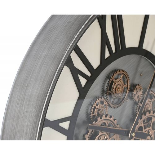 Horloge Murale Chic Et Design En Métal Noir