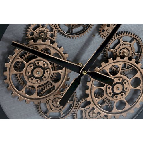 Horloge Murale Chic Et Design En Métal Noir