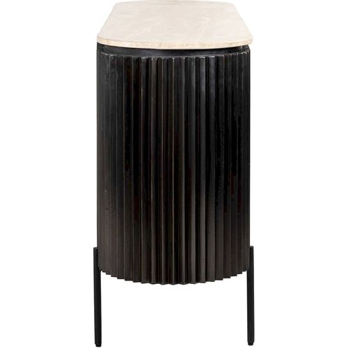 Buffet Élégant Trois Portes Bois Foncé