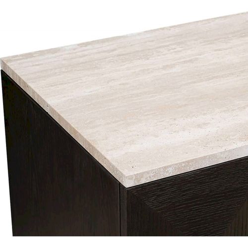 Armoire Élégante Deux Portes Bois Foncé