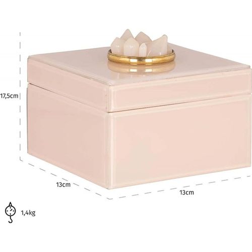 Boîte De Rangement Élégante Rose