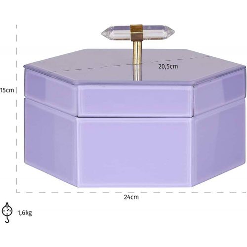 Boîte De Rangement Élégante Violette