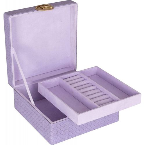 Boîte à Bijoux Élégante Violette