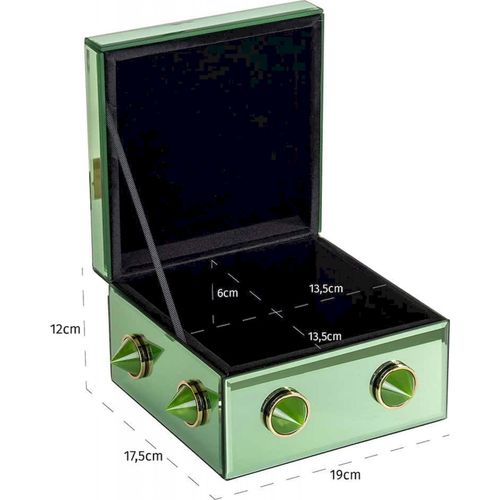 Boîte De Rangement Élégante Verte