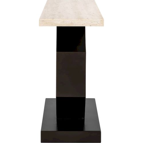 Console Élégante En Travertin Design Unique