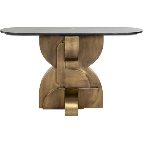 Console Élégante Maddox Noir Et Or