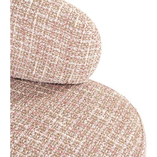 Chaise Lounge Venus Rose Élégant