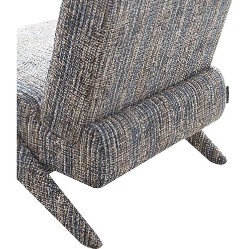 Fauteuil Lounge Bleu Confort Élégant