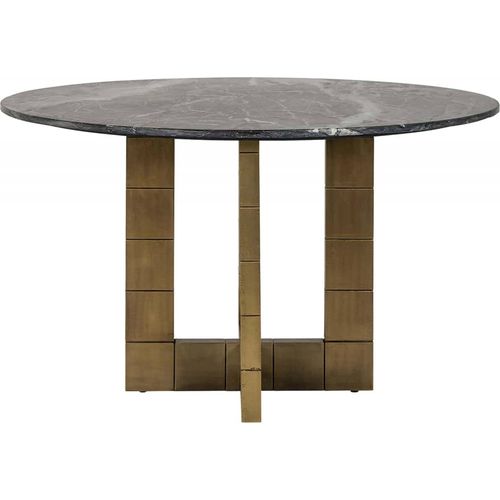 Table à Manger Élégante Marbre Noir