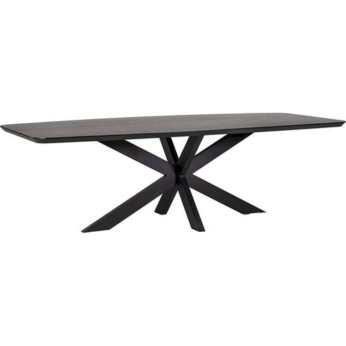 Table à Manger Élégante Noir Chêne