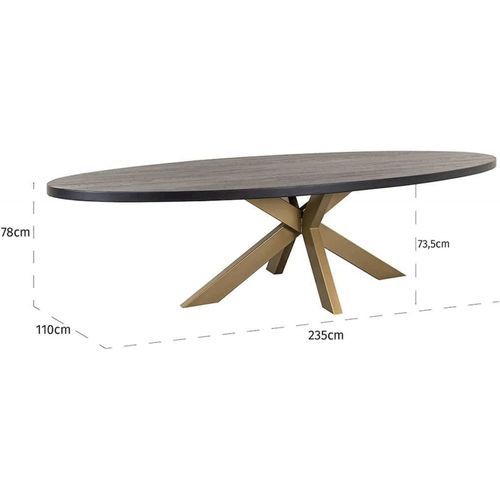 Table à Manger Élégante Pied Doré