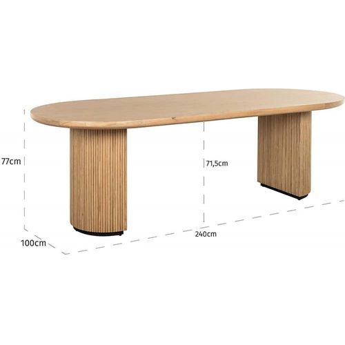 Table à Manger Chêne Naturel Élégante