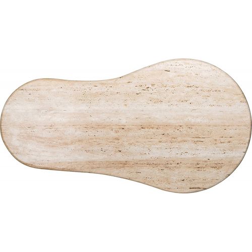 Table Basse Élégante En Travertin