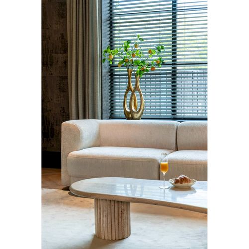 Table Basse Élégante En Travertin