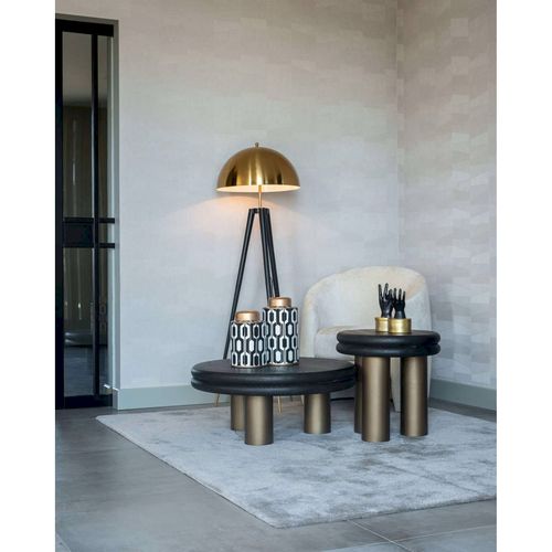 Table D'appoint Élégante Noire Rustique