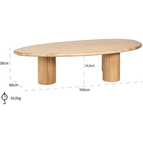 Table Basse En Chêne Naturel