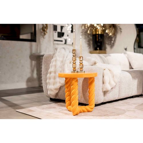 Table D'appoint Rosly Orange Éclatante