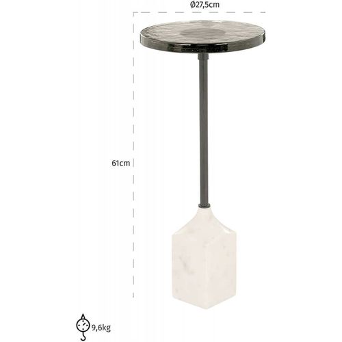 Table D'appoint Aurora Élégante En Marbre