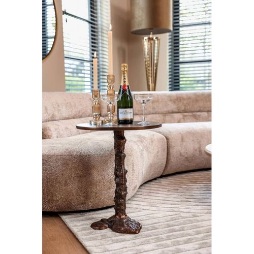 Table D'appoint Misty Bronze Élégance