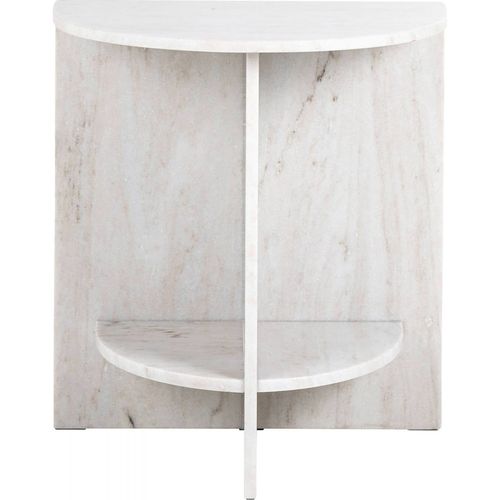 Table D'appoint Élégante En Marbre Beige