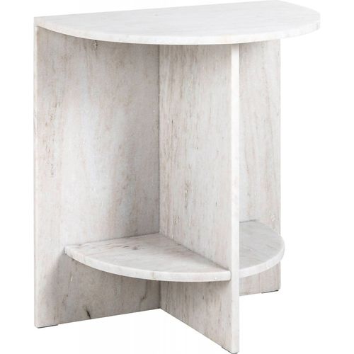 Table D'appoint Élégante En Marbre Beige