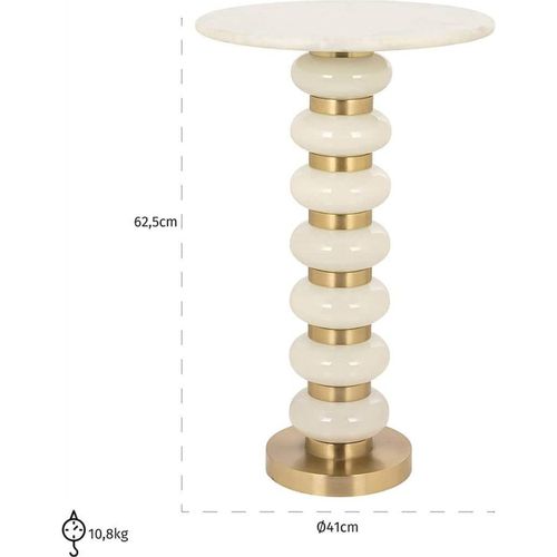 Table D'appoint Élégante En Blanc
