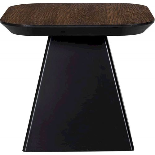 Table D'appoint Élégante En Chêne Foncé