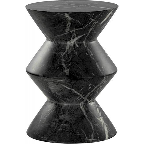 Table D'appoint Effet Marbre Noir