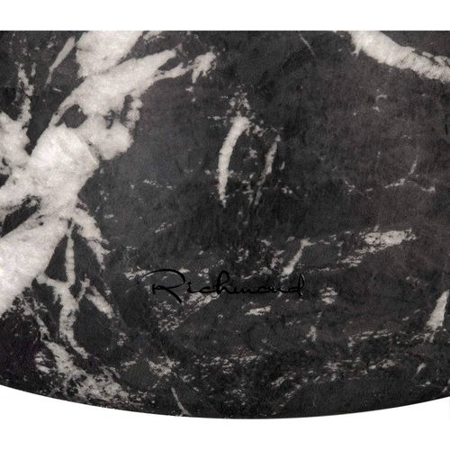 Table D'appoint Effet Marbre Noir