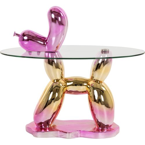 Table D'appoint Élégante En Verre Rose