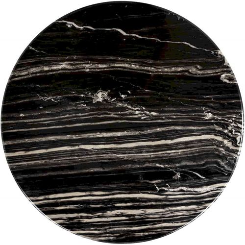 Table Basse Élégante En Marbre Noir