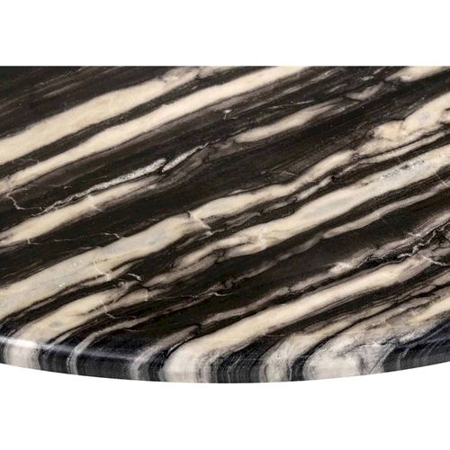 Table Basse Élégante En Marbre Noir