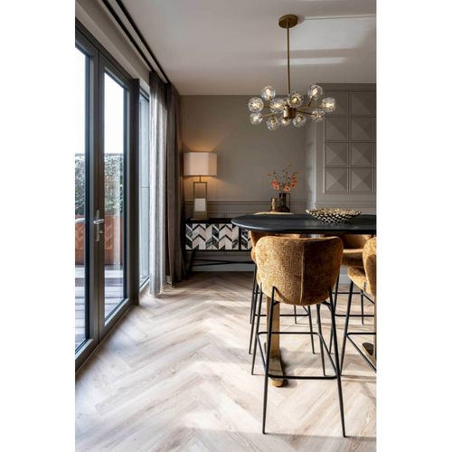 Table De Bar Élégante Noir Et Or