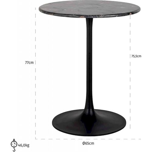 Table Élégante En Marbre Noir