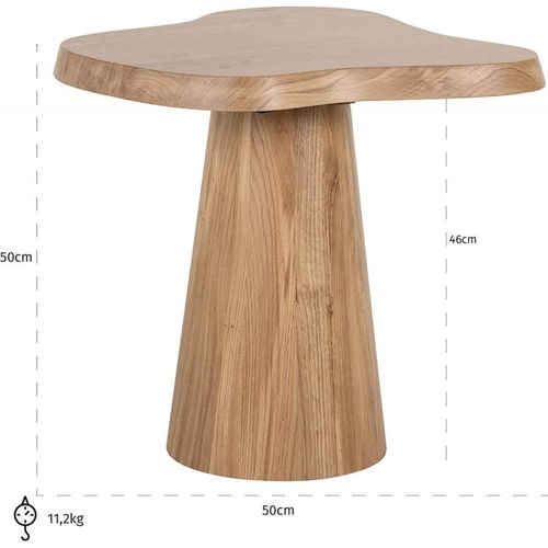 Table De Chevet En Chêne Naturel