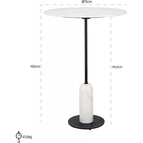 Table De Bar Élégante En Marbre