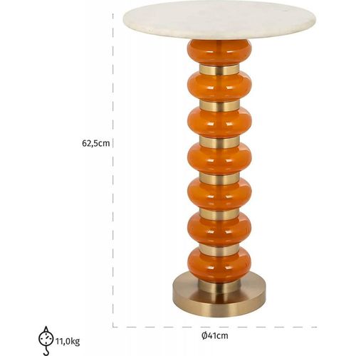 Table De Chevet Élégante Orange