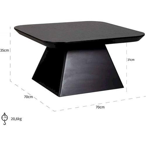 Table De Salon Élégante Noire Mdf