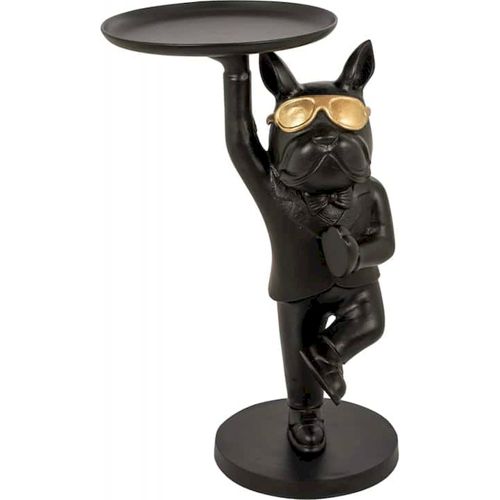 Table Élégante Bullie Noire Et Dorée