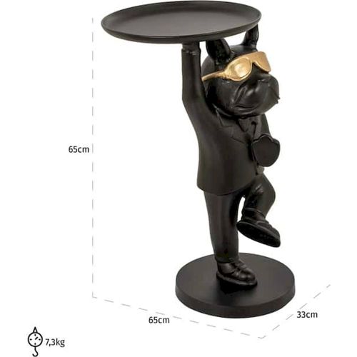 Table Élégante Bullie Noire Et Dorée