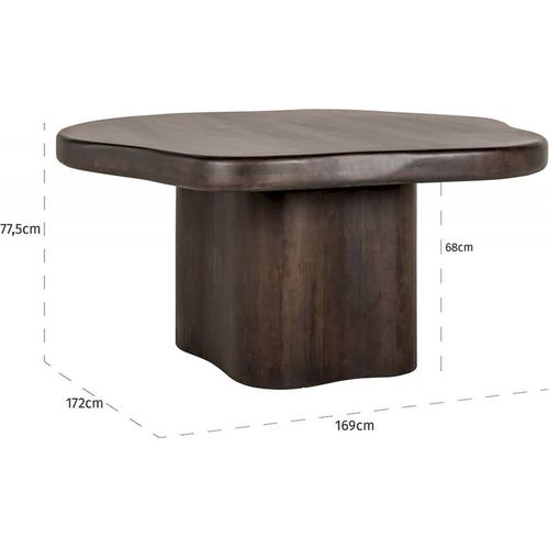 Table De Salle à Manger Organique En Acacia